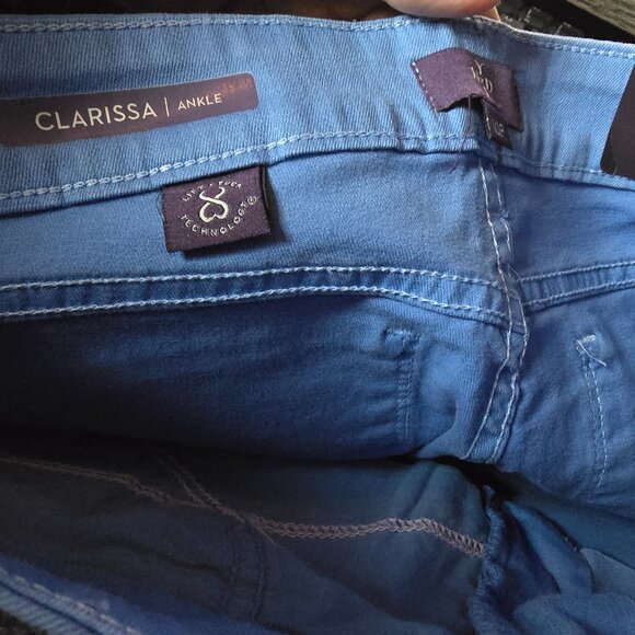 NWT NYDJ "CLARISSA ANKLE" Blue Not Your Daughters Jeans Size 10P - Picture 5 of 7